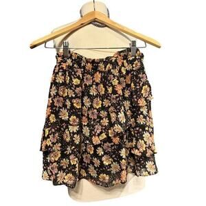 Aqua Floral Skirt Size XL MSRP $68